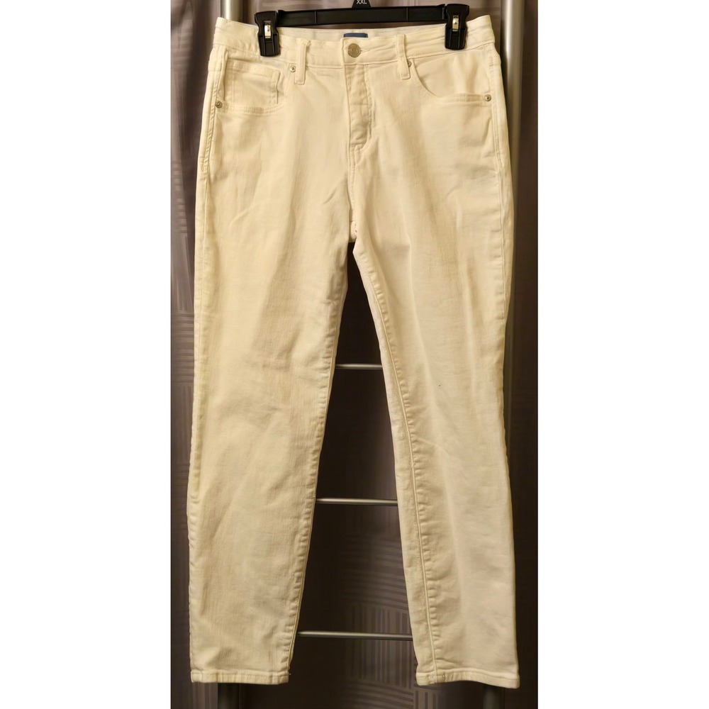 Jag Jeans Carter Girlfriend Off White Cream Denim Pants J2967CBD618 Size 6/26